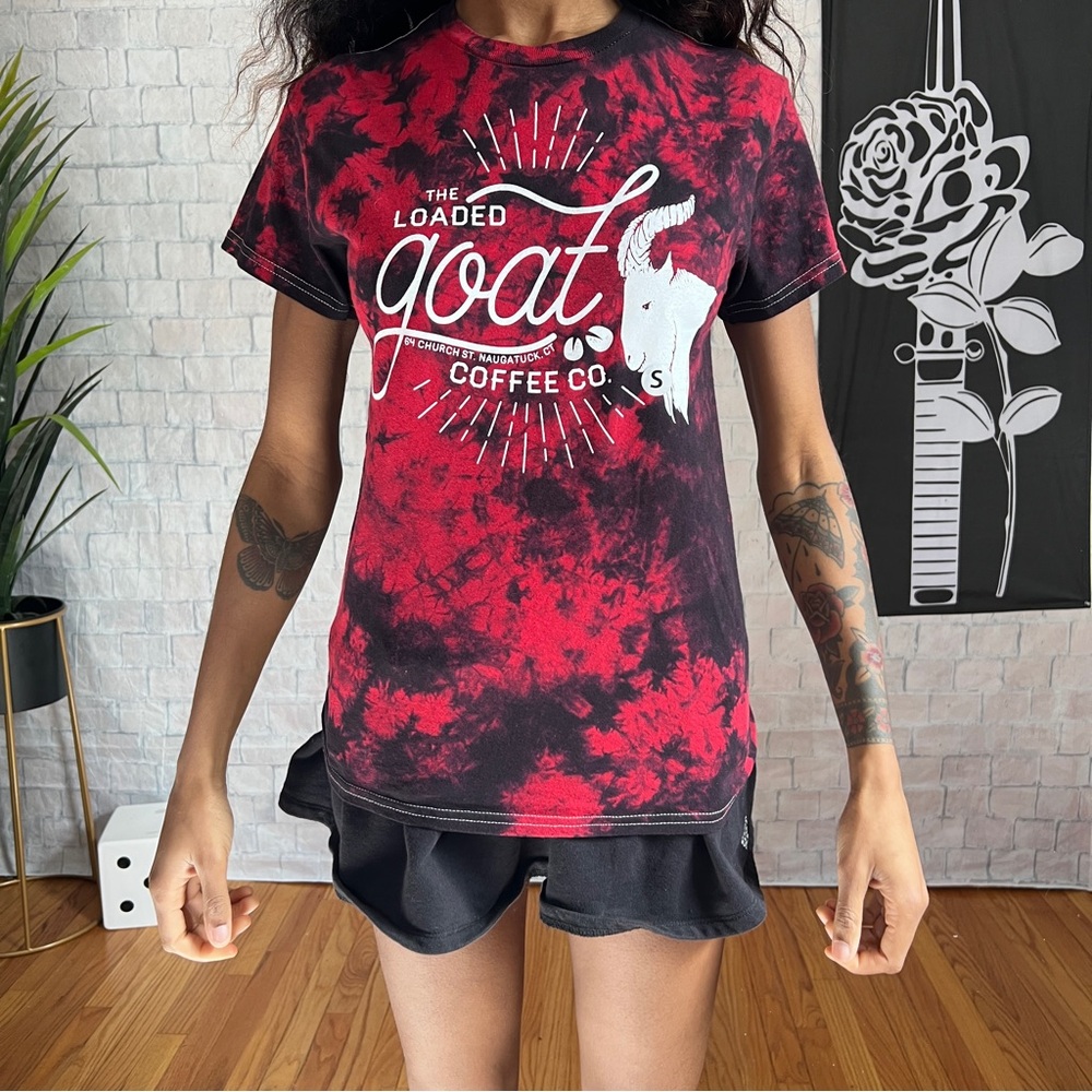 The Loaded Goat Coffee Connecticut Acid Wash T-Shirt